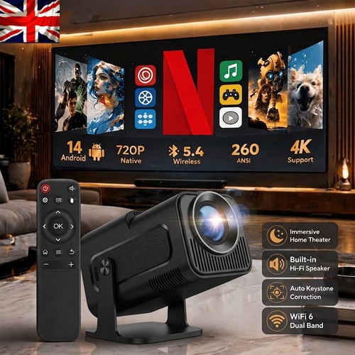 Smart projector hd led - 5g,